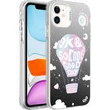 Nova Global Apple iPhone 12 Uyumlu Desenli Silver Sert Kapak - Balon