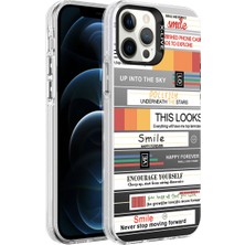 Nova Global Apple iPhone 12 Pro Uyumlu Desenli Silver Sert Kapak - Mottolar