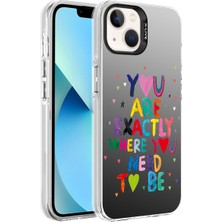 Nova Global Apple iPhone 13 Uyumlu Desenli Silver Sert Kapak - You