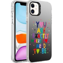 Nova Global Apple iPhone 11 Uyumlu Desenli Silver Sert Kapak - You