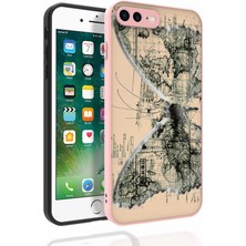 Nova Global Apple iPhone 8 Plus Kılıf Desenli Kamera Korumalı Parlak Nora Kapak - No4