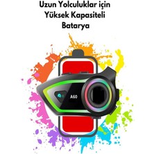 Deanb A60 IP67 Su Geçirmez HD Stereo Ses RGB 5.3 BT Motosiklet Kulaklık Motor Kask İNTERKOM Kulaklığı