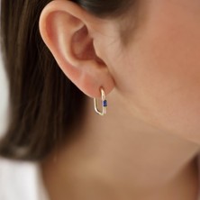 Altıntaş Mavi Baget Taşlı Ataş Küpe