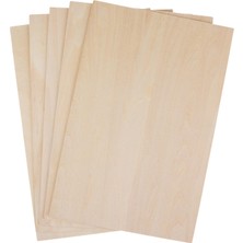 Baccaa 5x Bitmemiş Ahşap Ihlamur Ağı Panoları Minyatür Uçak Yapımı Için Uçak 300X200X2MM (Yurt Dışından)
