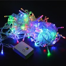 LED Fişli Lamba 10 Metre 100 LED Renkli Yılbaşı Çam Ağacı Süsü Renkli Işık