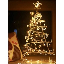 100 Ledli Fişli LED 8 Fonksiyonlu Dekor Lambası 10M Günışığı Yılbaşı Ağacı Işığı Dekor