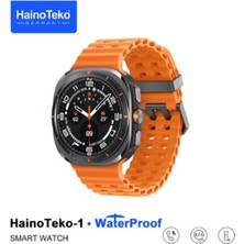 MerciTech Haino Teko Germany 1 Waterproof Watch 10 Serisi Amoled Ekran Su Geçirmez 3 Kordonlu Akıllı Saat