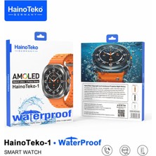 MerciTech Haino Teko Germany 1 Waterproof Watch 10 Serisi Amoled Ekran Su Geçirmez 3 Kordonlu Akıllı Saat