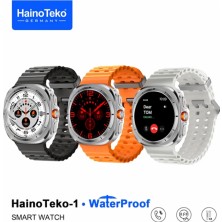 MerciTech Haino Teko Germany 1 Waterproof Watch 10 Serisi Amoled Ekran Su Geçirmez 3 Kordonlu Akıllı Saat