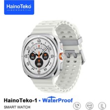 MerciTech Haino Teko Germany 1 Waterproof Watch 10 Serisi Amoled Ekran Su Geçirmez 3 Kordonlu Akıllı Saat