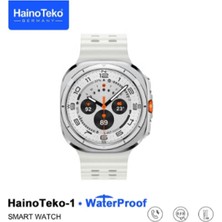 MerciTech Haino Teko Germany 1 Waterproof Watch 10 Serisi Amoled Ekran Su Geçirmez 3 Kordonlu Akıllı Saat