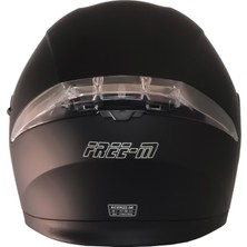 Free-M 965 Çene Açılır Kask (Mat Siyah)