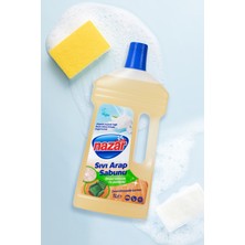 NAZAR Sıvı Arap Sabunu - %100 Doğal Ve Güçlü Temizlik, Beyaz Sabun Kokulu Sıvı Arap Sabunu 1000 ml.