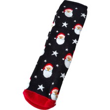 Sembol Yılbaşı Temalı Uzun Havlu Çorap Christmas Yeni Yıl