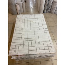 Karmen Halı Karmen Halı Karmen Halı H01886 Cizgili Salon Halısı ( 160X230) -Krem