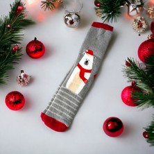 Sembol Yılbaşı Temalı Uzun Havlu Çorap Christmas Yeni Yıl