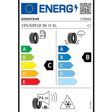 Goodyear 195/60 R18 96H Ultragrip Performans + Xl Oto Kış Lastiği (Üretim Yılı:2024)