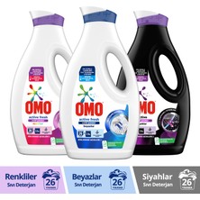 Omo Sıvı Deterjan 1690 Mlx3 Active Fresh Beyazlar + Renkiler + Siyahlar