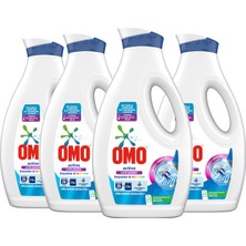 Omo Sıvı Deterjan Active Beyazlar ve Renkliler 1690 ml x4