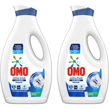 Omo Sıvı Çamaşır Deterjanı Active Fresh Beyazlar Için Leke Çıkarıcı 1690 ml X2