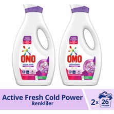 Omo Sıvı Çamaşır Deterjanı Renkli Çamaşırlar İçin Leke Çıkarıcı 1690 ml x2