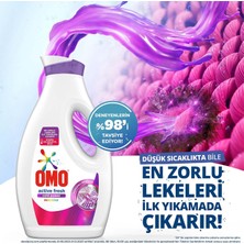 Omo Sıvı Çamaşır Deterjanı Renkli Çamaşırlar İçin Leke Çıkarıcı 1690 ml x2