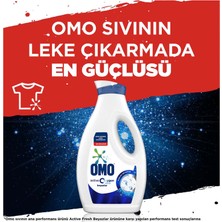 Omo Active Oxygen Etkisi Sıvı Çamaşır Deterjanı Beyazlar İçin Leke Çıkarıcı 1690 ml x3