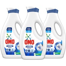 Omo Sıvı Çamaşır Deterjanı Active Fresh Beyazlar İçin Leke Çıkarıcı 1690 ml x3