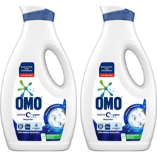 Omo Active Oxygen Etkisi Sıvı Çamaşır Deterjanı Beyazlar İçin Leke Çıkarıcı 1690 ml x2