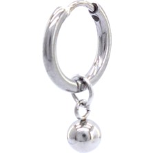 Ferizz 316L Çelik  Unisex Tek  Küre Küpe UNK-480