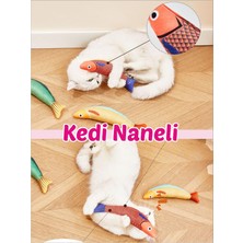 Kedi Oyuncakları Kedi Naneli, Zilli, Kumaş Oyuncak Karışık Renk ve Desenden, 5 Adet Oyuncak