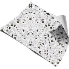 Mutfak Tezgah Üstü Kendinden Yapışkanlı Folyo Kaplama Terrazzo Desen 70 cm  x 100 cm