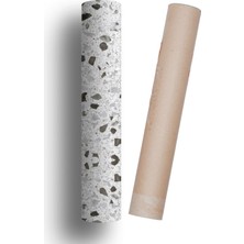 Mutfak Tezgah Üstü Kendinden Yapışkanlı Folyo Kaplama Terrazzo Desen 70 cm  x 100 cm