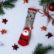 Sembol Yılbaşı Temalı Uzun Havlu Çorap Christmas Yeni Yıl