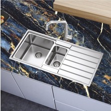 Mutfak Tezgah Üstü Kendinden Yapışkanlı Folyo Kaplama Lacivert Mermer Desen