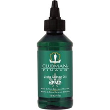 Clubman Pinaud Light Castor Oil + Hemp Saç Bakım Yağı 118 ml
