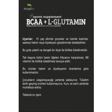 Maxiliv Sports BCAA + L-Glutamin 337,5g Karpuz Aromalı Sporcu Gıdası | Amino Asit Tozu |30 Porsiyon
