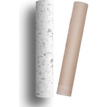 Mutfak Tezgah Üstü Kaplama Kendinden Yapışkanlı Folyo Terrazzo Desen 70 cm  x 100 cm