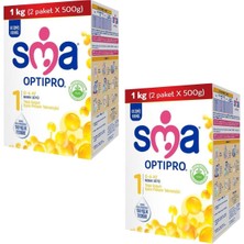 SMA Optipro Probiyotik 1 Bebek Sütü 1000 gr 2 Adet