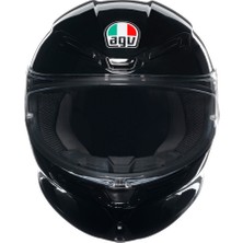 Agv K6 S Parlak Siyah Kapalı Kask