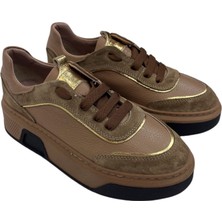 Degischic1 Taba Deri&gold Deri Sneakers