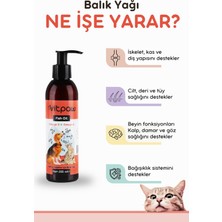 vitpaw Fish Oil 200ml. Kedi Ve Köpekler Için Omega 3-omega 6 Balık Yağı(KALP, BEYİN, TÜY SAĞLIĞI)somon Yağı