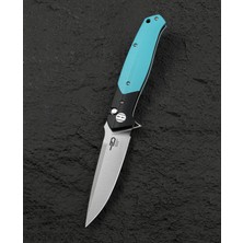 Bestech Swordfısh BG62F Siyah ve Tiffany Mavi G10 Sap 3,94'' 14C28N Çakı