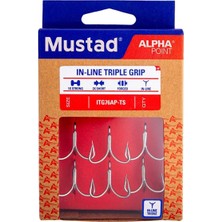 Mustad Mustadmustad Alpha Point In-Line Triple  ITG76AP Üçlü Olta Iğnesi