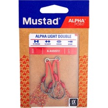 Mustad Alpha Point Alpha Light Double Asist Olta Iğnesi A-Assıst2