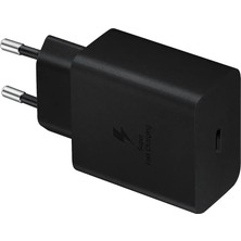 BashaSaray Samsung Galaxy S24 Uyumlu 45 Watt Hızlı Şarj Aleti - Usb-C Adaptör ve Kablo - Siyah