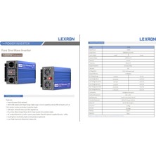 Lexron 12 Volt 1000 Watt 1 Kw Tam Sınus Inverter - Invertor