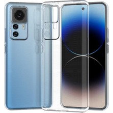 Smody Xiaomi Mi 12T Pro ile Uyumlu Kılıf Lüx Şeffaf Silikon