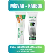 Agarta Doğal Diş Macunları(Misvak 100 ml + Karbon 100 ml)