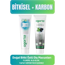 Agarta Doğal Diş Macunları(Bitki Özlü 100 ml + Karbon 100 ml)